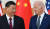 우리 국민 10명 중 7명은 미중 경쟁에서 중국이 당분간 미국을 능가하지 못할 것이라고 봤다. 사진은 지난해 11월 G20 정상회의에서 만난 조 바이든 미국 대통령과 시진핑 중국 국가주석. AFP=연합뉴스