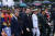 윤석열 대통령이 26일 오후 서울 세종대로 일대에서 열린 '건국 75주년 국군의날 시가행진'에 참석해 국군 장병들과 함께 행진하고 있다. 뉴스1