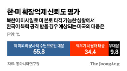 서울이 핵 공격 받는다면…"美, 핵우산 펼치지 않을 것" 65.6% [창간기획-한미 동맹 70주년]
