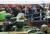 건군 75주년 국군의날 시가행진이 열린 26일 서울 광화문 광장 관람무대에서 윤석열 대통령이 장비 부대의 시가 행진을 지켜보고 있다. 대통령실통신사진기자단