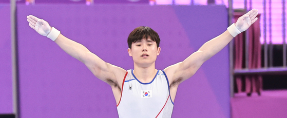 김한솔, 체조 남자 마루운동 금메달…아시안게임 2연패
