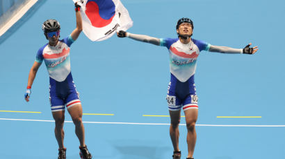 [속보] '롤러' 최광호, 항저우AG 남자 스프린트 1000ｍ 금메달