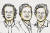 3일 2023년 노벨 물리학상을 수상한 피에르 아고스티니 미국 오하이오주립대 교수(왼쪽부터), 페렌츠 크라우스 독일 막스플랑크 양자광학연구소 교수, 안느 륄리에 스웨덴 룬드대 교수. 사진 노벨위원회