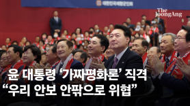 尹 “유엔사 해체, 종전선언 주장 등 가짜평화론이 활개치고 있다”