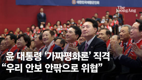 尹대통령 "한미연합훈련 안 해야 평화 보장? 가짜평화론"