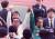 1990년 남북통일축구대회에 남측대표팀 사령탑으로 참여해 북한 감독과 손을 맞잡고 들어보이는 박종환 감독(오른쪽 두 번째). 중앙포토