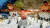 북한 조선중앙TV가 건군절 75주년인 지난 2월 8일 평양 김일성광장에서 열린 열병식에서 북한군 특수부대의 훈련 영상을 공개했다. 조선중앙TV 캡처=연합뉴스