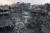 하마스의 선제공격에 맞서 이스라엘은 팔레스타인 가자지구에 보곡 공격을 감행했다. 사진은 이스라엘의 폭격으로 폐허가 된 가자지구.APF=연합뉴스