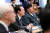 윤석열 대통령이 지난 3월 15일 청와대 영빈관에서 열린 제14차 비상경제민생회의에서 국가첨단산업벨트 추진계획을 경청하고 있다. 사진 대통령실