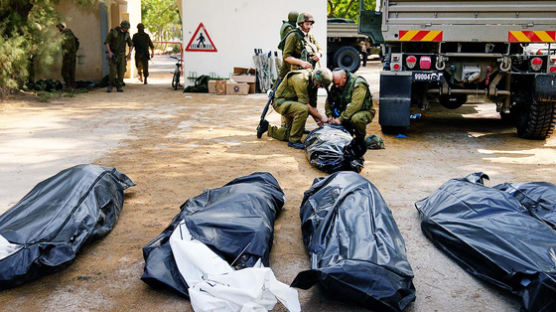 이스라엘 "하마스 공격한 곳서 아기 시신 40구…일부는 훼손"