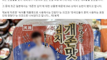 일본서 출시된 '개존맛 김치'…서경덕 "이건 우리가 반성해야"