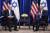 조 바이든 미국 대통령이 지난 9월 20일 미국 뉴욕에서 베냐민 네타냐후 이스라엘 총리를 만나 대화하고 있다. AP=연합뉴스