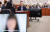 지난 11일 국회에서 열린 법제사법위원회 국정감사에 출석한 한동훈 법무장관이 시대전환 조정훈 의원이 실시한 '부산 돌려차기' 사건 피해자와의 인터뷰 화면을 보고 있다. 연합뉴스