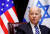 18일(현지시간) 이스라엘을 방문한 조 바이든 미국 대통령. 로이터=연합뉴스