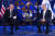 18일 바이든 대통령과 네타냐후 총리가 대화를 나누고 있다. AP=연합뉴스 