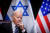 지난 18일(현지시간) 이스라엘을 방문한 조 바이든 미국 대통령이 이스라엘 전시 내각과의 회담 장소에 도착해 생각에 잠겨 있다. AFP=연합뉴스