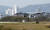 17일 오전 미군 전략폭격기 B-52 '스트래토포트리스'가 청주공항에 착륙하고 있다. 연합뉴스