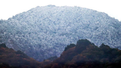 [포토타임]  지리산 천왕봉에 핀 상고대, 22일도 강한 바람에 쌀쌀