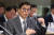 이창용 한국은행 총재가 23일 서울 중구 한국은행에서 열린 국회 기획재정위원회 국정감사에 출석해 의원 질의에 답변하고 있다. 뉴스1