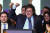 22일(현지시간) 아르헨티나 부에노스아이레스에서 총선 투표가 마감된 후 자유 진보 연합의 하비에르 밀레이 대통령 후보가 선거 본부에서 연설하고 있습니다. AP=연합뉴스
