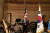 주유엔대표부 황준국 대사가 23일(현지시간) 미국 뉴욕 카네기홀에서 한국전 정전 70주년을 기념해 개최한 특별콘서트에서 환영사를 하고 있다. 사진 주유엔대표부