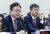 조규홍 보건복지부 장관(왼쪽)이 25일 국회 보건복지위 국정감사에 출석해 의원 질의에 답변하고 있다. 김성룡 기자