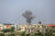 이집트에서 바라본 가자지구의 폭격 현장. 지난 23일(현지시간) 장면이다. AFP=연합뉴스