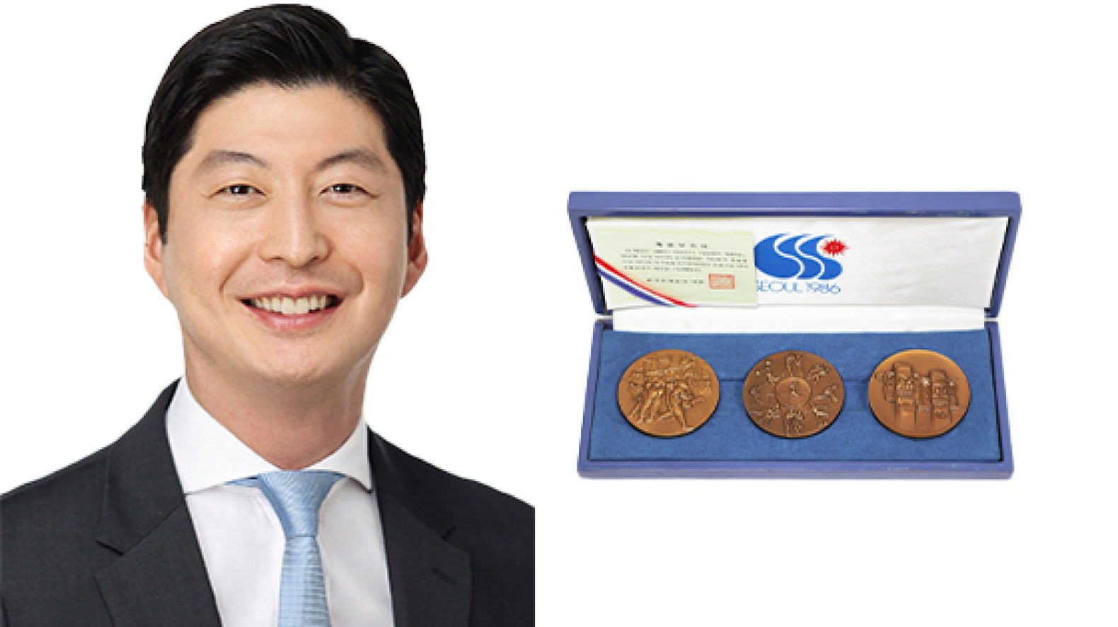 허세홍 'AG기념메달' 이창용 '머플러' 싱하이밍 '자수 수예품'…각계 나눔릴레이 