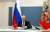 25일 핵 억제력 훈련을 참관하고 있는 블라디미르 푸틴 러시아 대통령. [AP=연합뉴스]