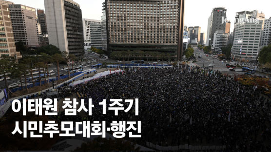 "벌써 1년" 주저앉은 유족…이태원~서울광장 눈물의 행진