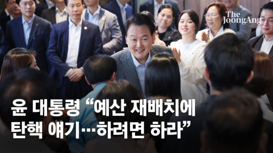 소상공인 눈물에 북받친 尹…"은행·카카오택시 독과점 안돼" 