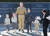 지난 11일 오전 부산 남구 평화공원에서 리처드 위트컴 장군 조형물 제막식 행사가 열리고 있다. 송봉근 기자