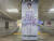 부산 지하철 시청역에서 시청으로 가는 중간 기둥에 설치된 엑스포 홍보 포스터. 위성욱 기자 