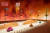 볼리드 백(모형)을 얹은 RC카들의 사막 레이싱 경기장. [사진 에르메스]