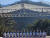 20일 오후 강원도 양양군 서면 설악산국립공원 오색지구에서 열린 오색케이블카 착공식에서 내빈들이 착공 퍼포먼스를 하고 있다. [뉴스1]