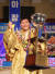 ‘바람의 사나이’ 김진이 씨름대축제 천하장사에 오른 뒤, 황소 트로피를 들고 기뻐하고 있다. 그가 천하장사 대회에서 우승한 건 2017년 이후 6년 만이다. [사진 대한씨름협회]