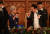 영국을 국빈 방문 중인 윤석열 대통령이 22일(현지시간) 런던 길드홀에서 열린 런던금융특구 시장 주최 만찬에서 참석자들과 건배하고 있다. 뉴스1