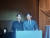 26일 LG 팬 김남현씨의 결혼식 사회를 본 LG 오지환(오른쪽)과 아내 김영은씨. 사진 LG 트윈스
