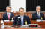 김규현 국정원장(가운데)이 지난 23일 국회 정보위 전체회의에 출석해 있다. [사진 국회사진기자단]