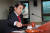 이동관 방송통신위원장이 29일 오후 정부과천청사 방통위 회의실에서 열린 2023년 제44차 회의를 주재하고 있다. 연합뉴스