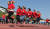 부산 동래구 아시아드 보조경기장에서 열린 한마당 체육대회. [중앙포토]