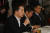 국민의힘 김기현 대표가 3일 서울 종로구 총리공관에서 열린 고위당정협의회에서 발언하고 있다. 강정현 기자
