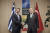 지난 7월 레제프 타이이프 에르도안 튀르키예 대통령(오른쪽)과 키리아코스 미초타키스 그리스 총리와 악수하고 있다. AP=연합뉴스