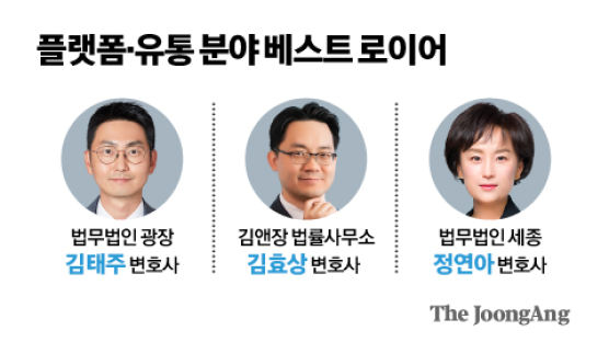 없던 길 가는 스타트업·공정거래 특화, 김태주·김효상·정연아 [중앙일보 변호사평가 - 플랫폼·유통]