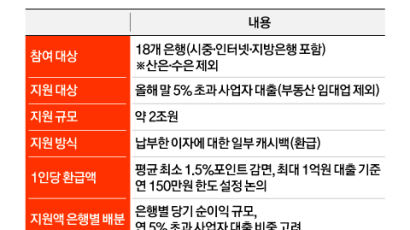 은행 상생안은 '이자 캐시백'…"개인사업자 최대 150만원 준다"