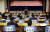 김무환 포스텍 총장이 지난 5월 24일 오후 서울 여의도 국회의원회관에서 열린 '의사과학자 양성을 위한 연구중심의대 설립 국회 정책토론회'에서 개회사를 하고 있다. 뉴스1