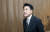 장제원 국민의힘 의원이 12일 22대 총선 불출마 기자회견을 마친 뒤 퇴장하고 있다. 김성룡 기자