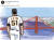 샌프란시스코 구단이 제작한 환영 애니메이션 중 이정후가 금문교를 건너 샌프란시스코로 입성하는 모습. 샌프란시스코 X(구 트위터) 캡처