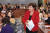 크리스탈리나 게오르기에바 국제통화기금(IMF) 총재가 14일 종로구 정부서울청사 별관에서 열린 세계 여성이사협회 포럼에 참석해 기조강연을 위해 단상에 오르고 있다. [뉴시스]