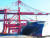 6800TEU급 컨테이너선 ‘HMM 홍콩(Hongkong)호’가 광양항에서 국내 수출기업들의 화물을 싣고 있는 모습. (HMM 제공) .뉴스1